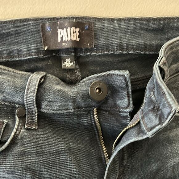 Paige  Verdugo Ankle washed black Denim Jeans - Picture 7 of 13
